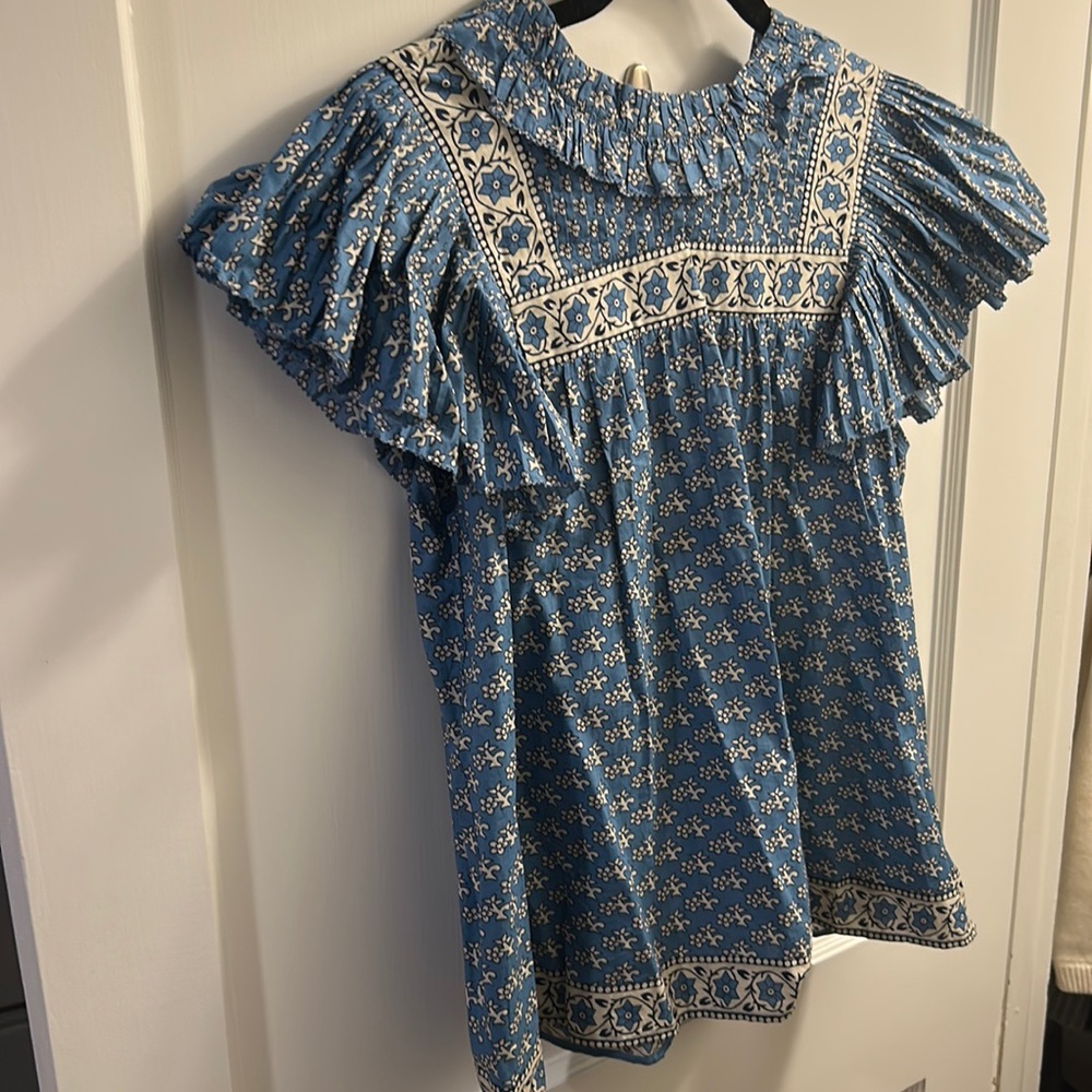 Sea NYC FERNANDA top in blue brand new with tags